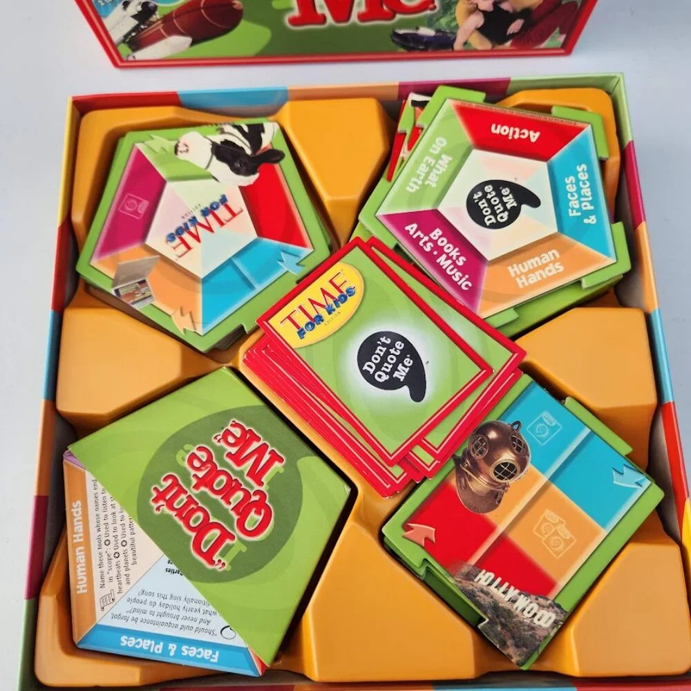 Don't Quote Me TIME for Kids Edition Board Game Trivia 10+ Fun Easy Facts Toy Ov